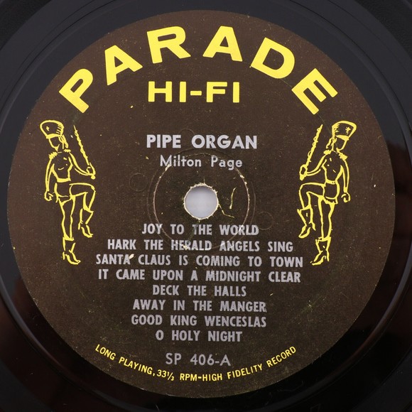 Milton Page – Big Pipe Organ for Christmas - 12" Vinyl LP Record Parade SP-406 - Picture 8 of 16